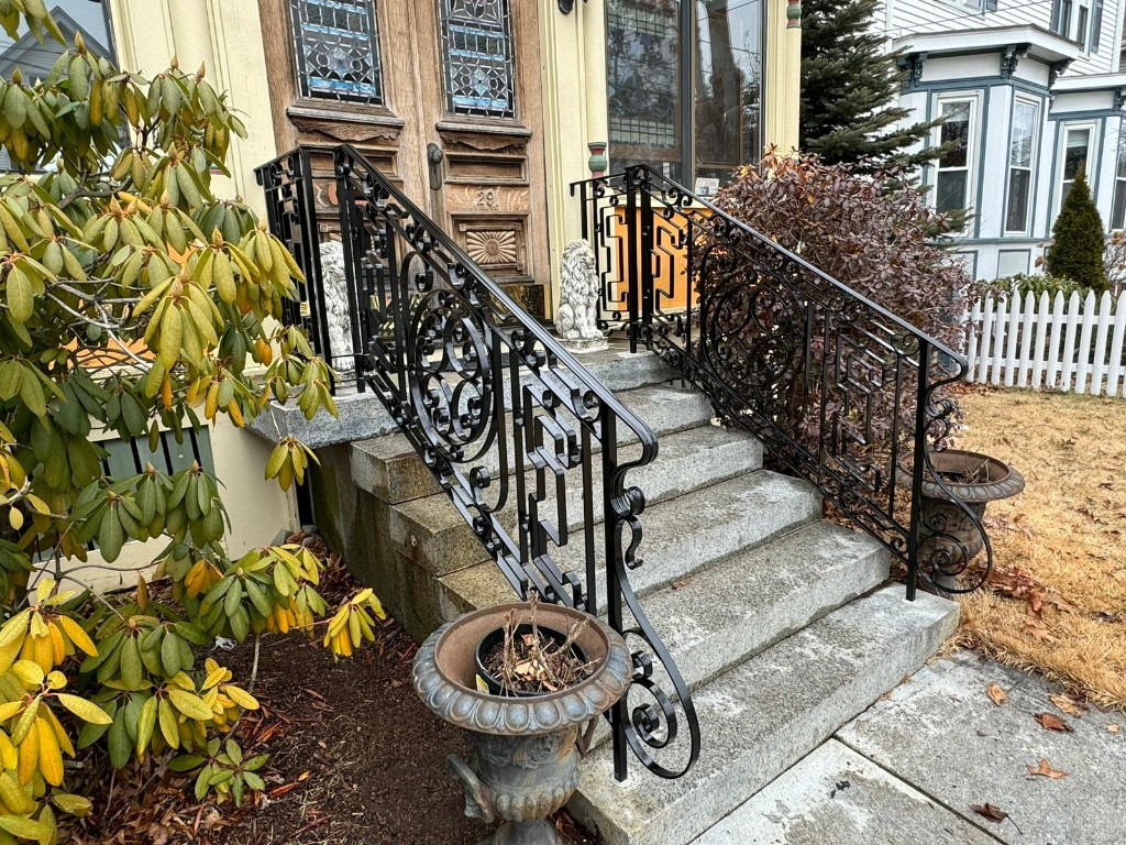 Commercial iron railing maintenance by Ironworks Network in Massachusetts